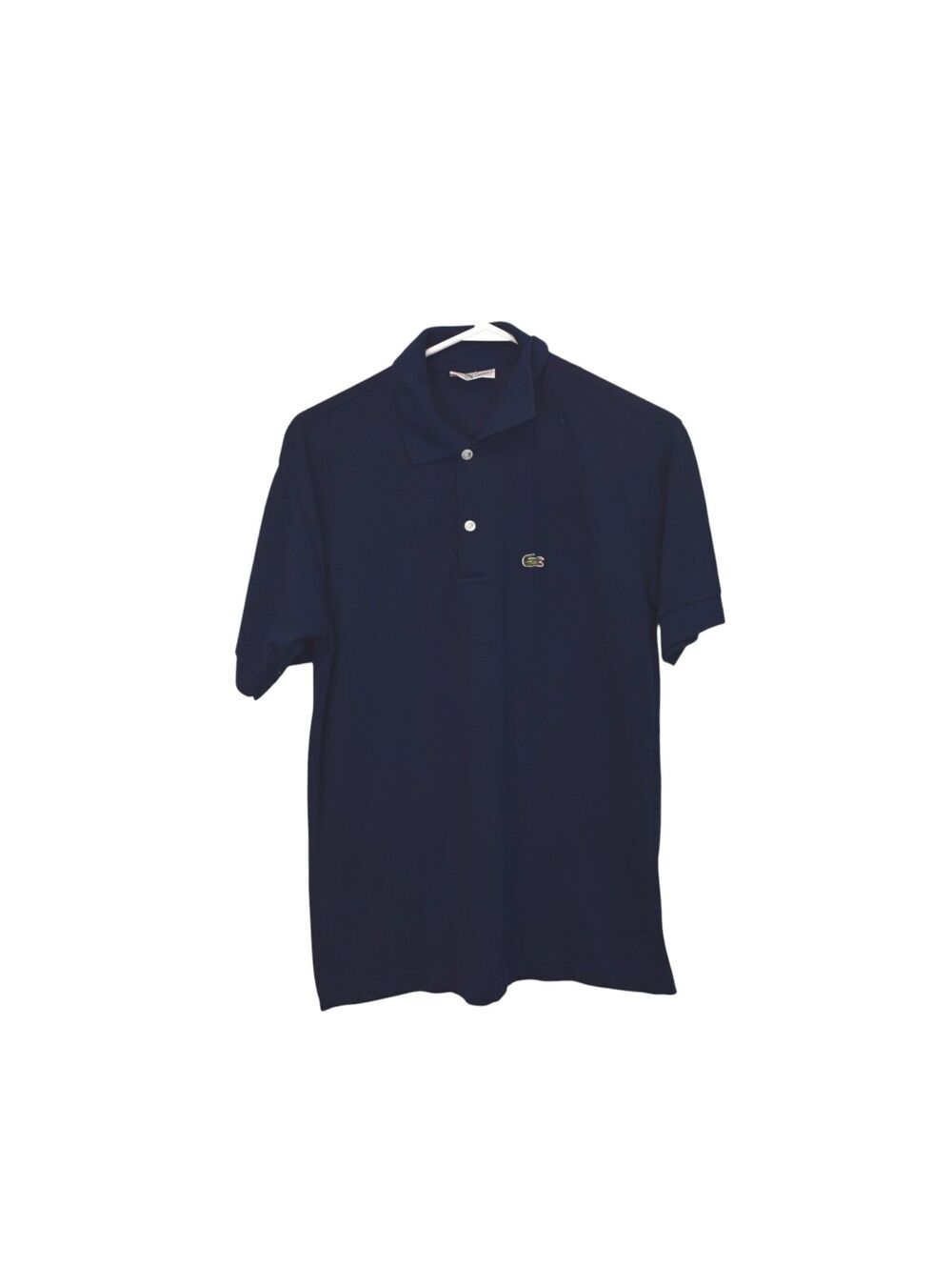 Vintage Chemise Lacoste Polo Shirt Navy Made in France Size XL See Measurements